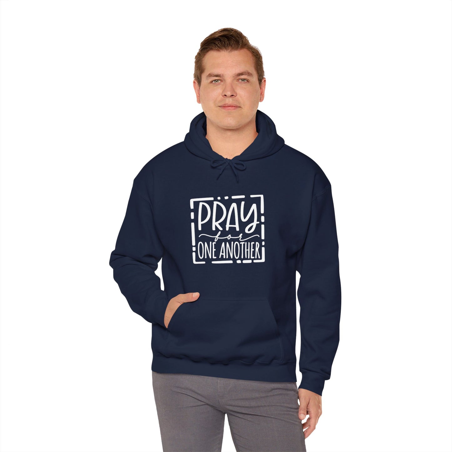 Pray For One Another Don't Quit Unisex Christian Pullover Hooded Sweatshirt