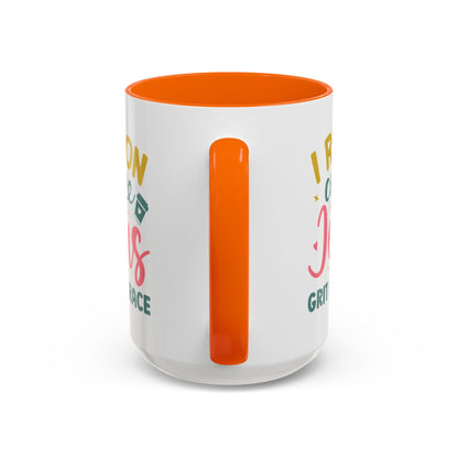 Inspirational Coffee Accent Mug - "I Run on Coffee & " - Perfect Gift for Faith & Coffee Lovers
