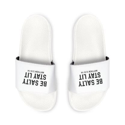 Casual Comfort Women's Christian Sandals - 'Be Salty Stay Lit' - Perfect for Summer Outings