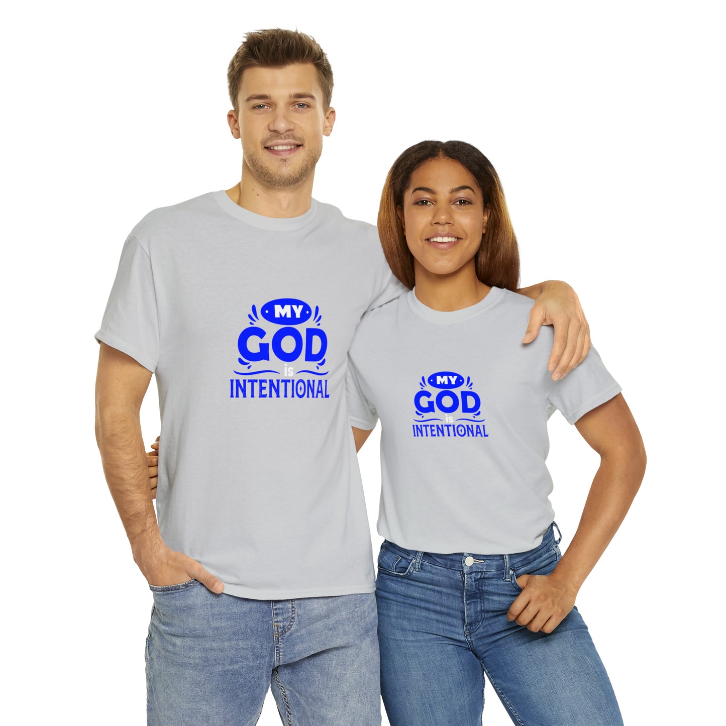 My God Is Intentional Unisex Heavy Cotton Tee