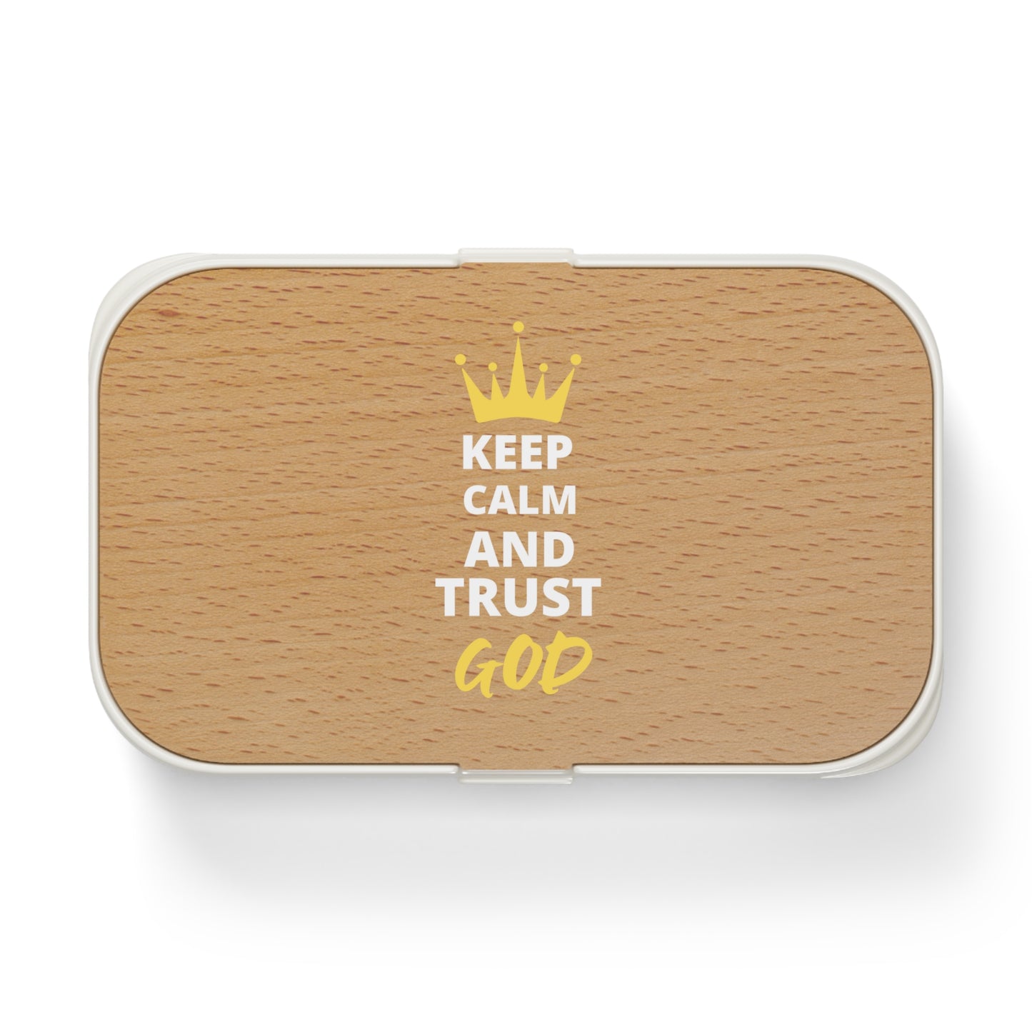 Keep Calm And Trust God Christian Bento Lunch Box Printify