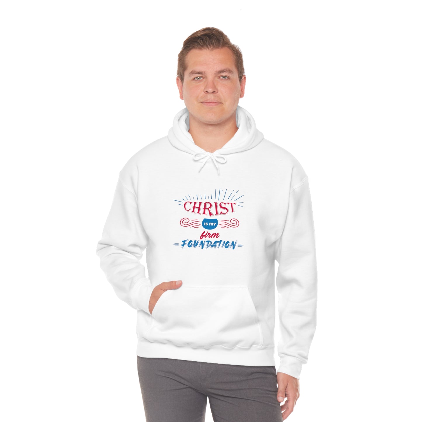 Christ Is My Firm Foundation Unisex Hooded Sweatshirt