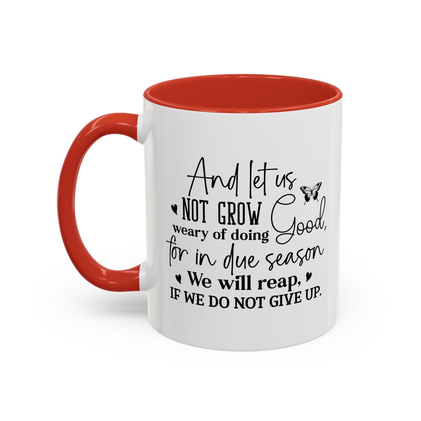 Christian Ceramic Mug - Due Season Accent Coffee Mug (11, 15oz)