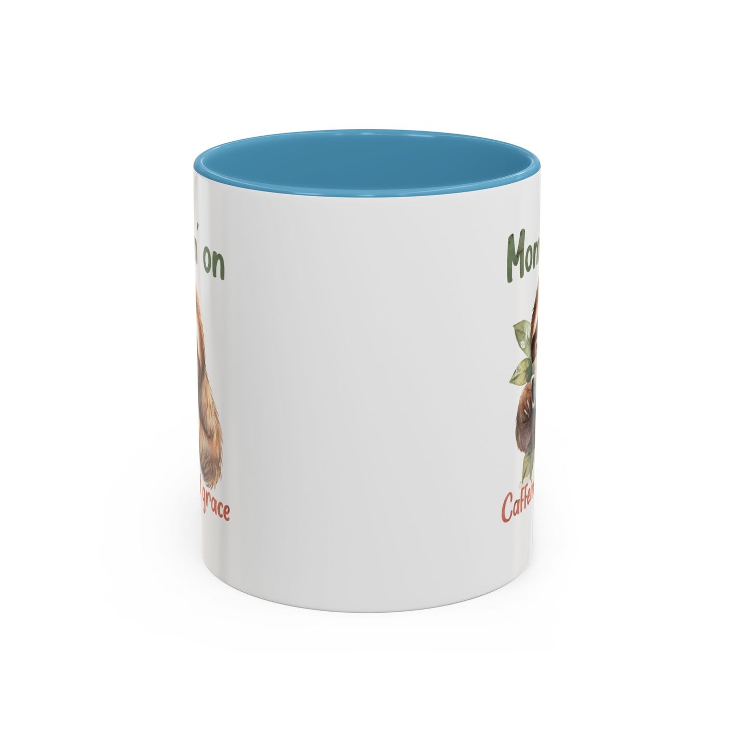 Sloth Mom Coffee Accent Mug - 'Mommin' on Caffeine and Grace' - Cute Gift for Christian Moms