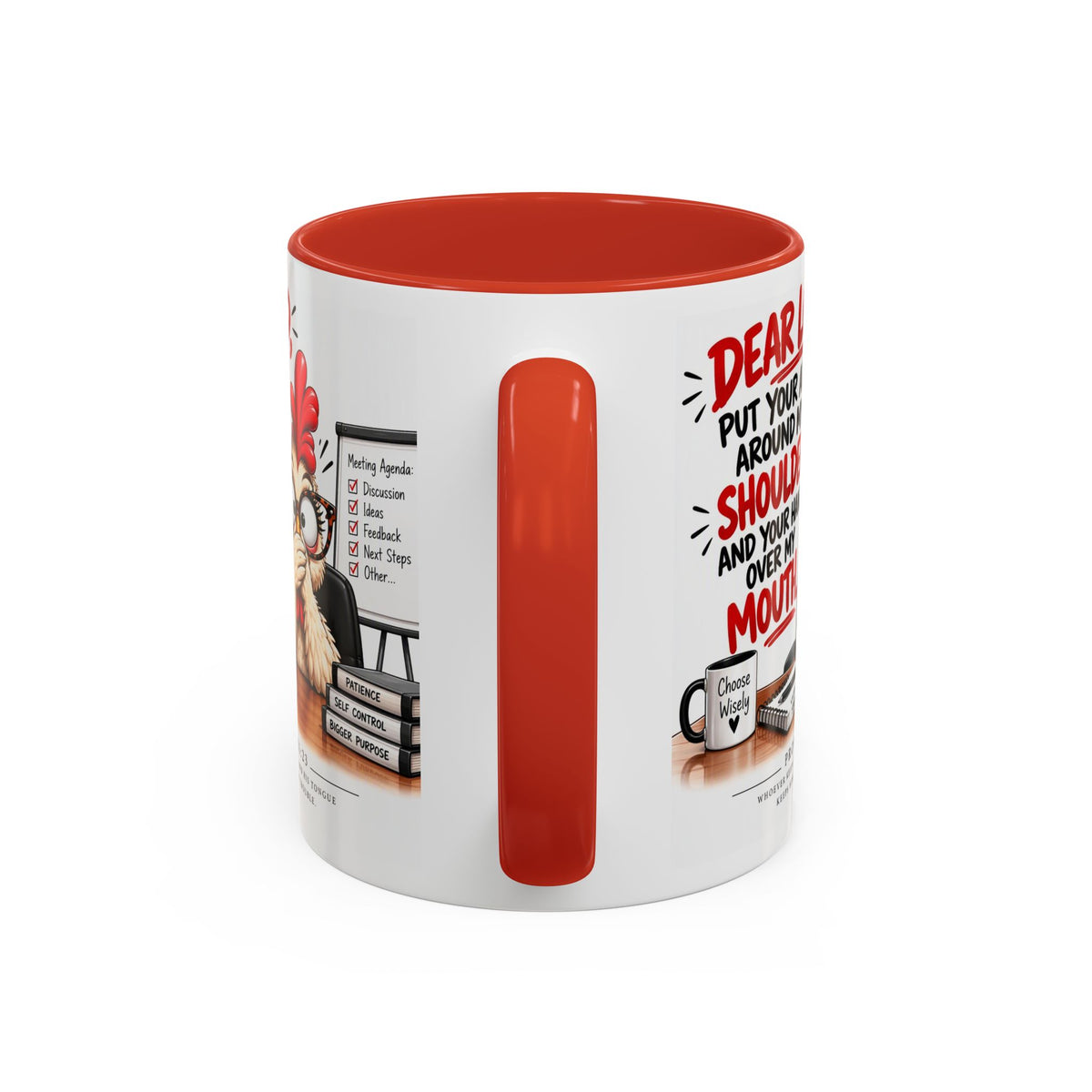 Christian Coffee Mug — "Dear Lord, Put Your Arm Around My Shoulder" Inspirational Ceramic Mug