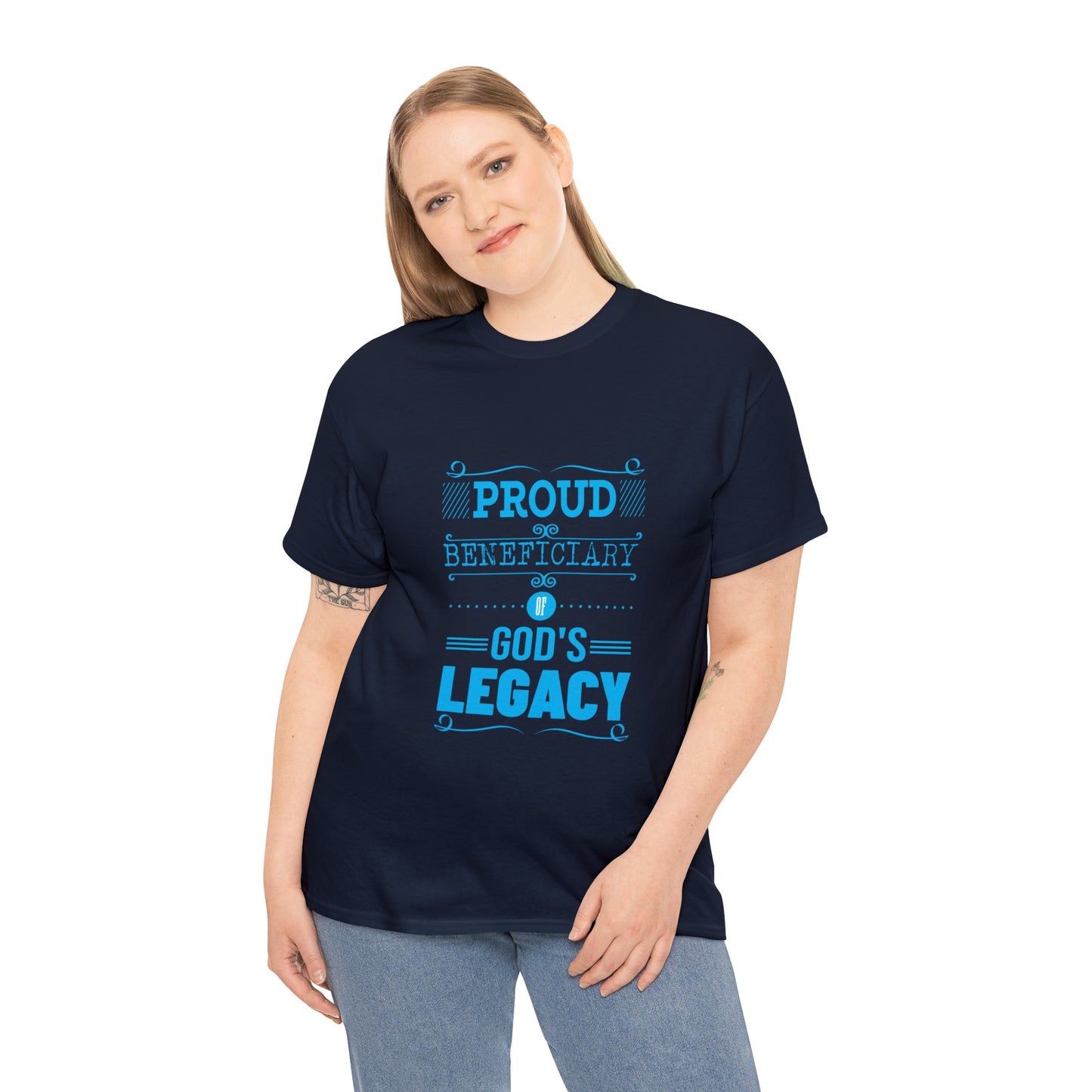 Proud Beneficiary Of God's Legacy Unisex Heavy Cotton Tee