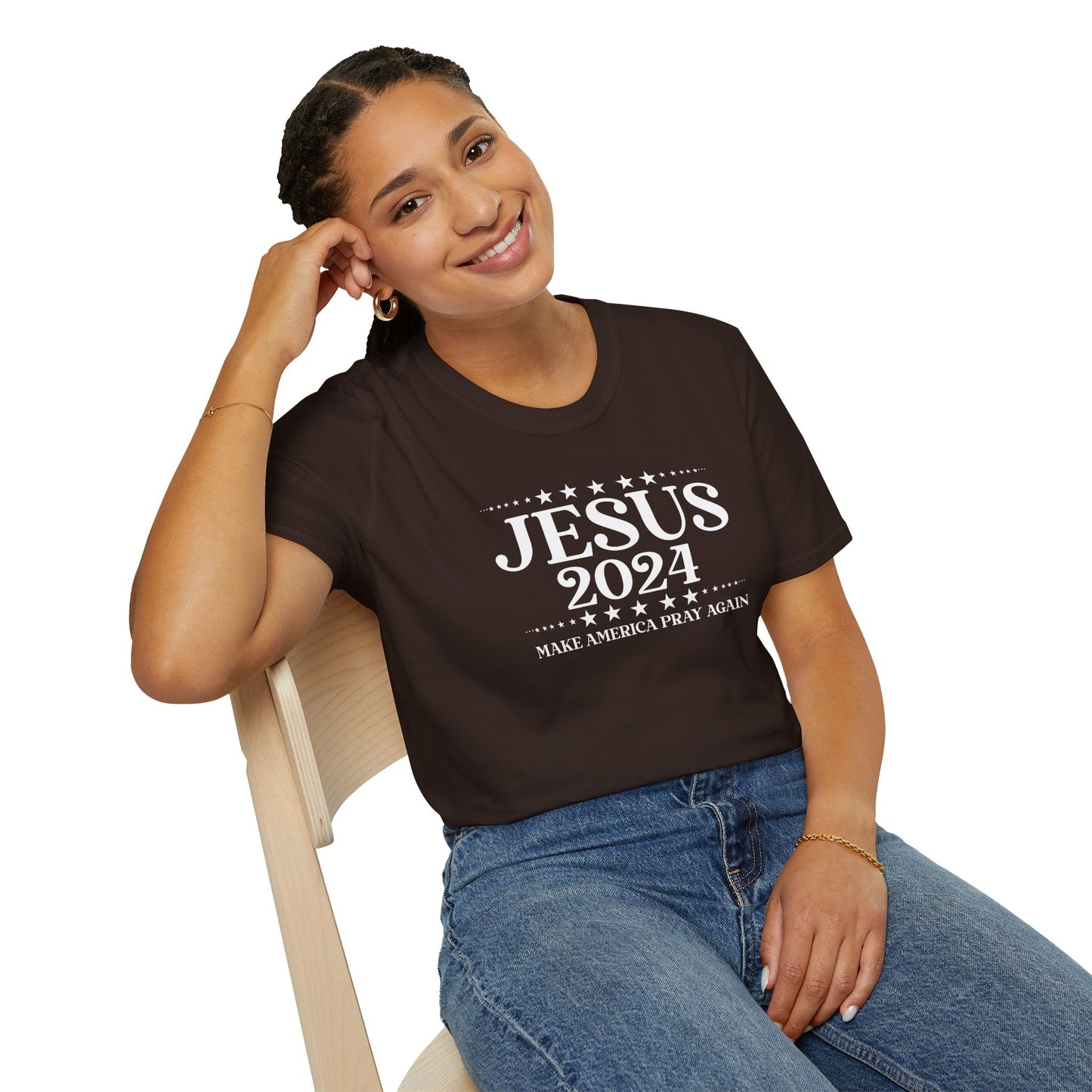 Jesus 2024 Make America Pray Again  Christian Unisex T-shirt