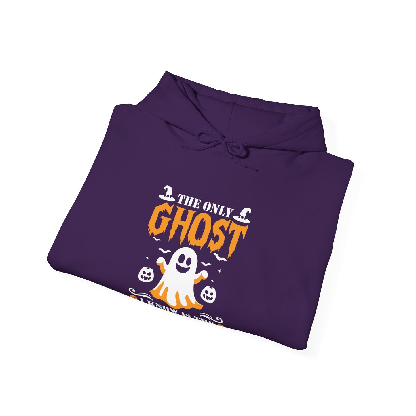 The Only Ghost I Know Is The Holy Ghost Halloween Unisex Christian Pullover Hooded Sweatshirt