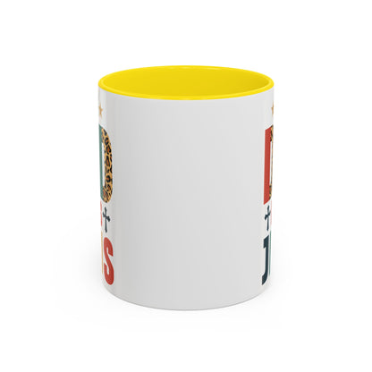 This Dad Loves Him Accent Coffee Mug - Perfect Gift for Father's Day and Christian Dads