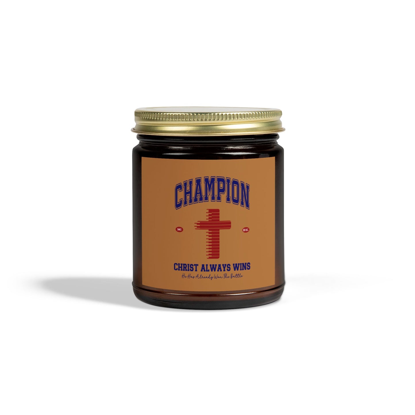 Champion Christ Always Wins Christian Scented Candle (4oz, 9oz)