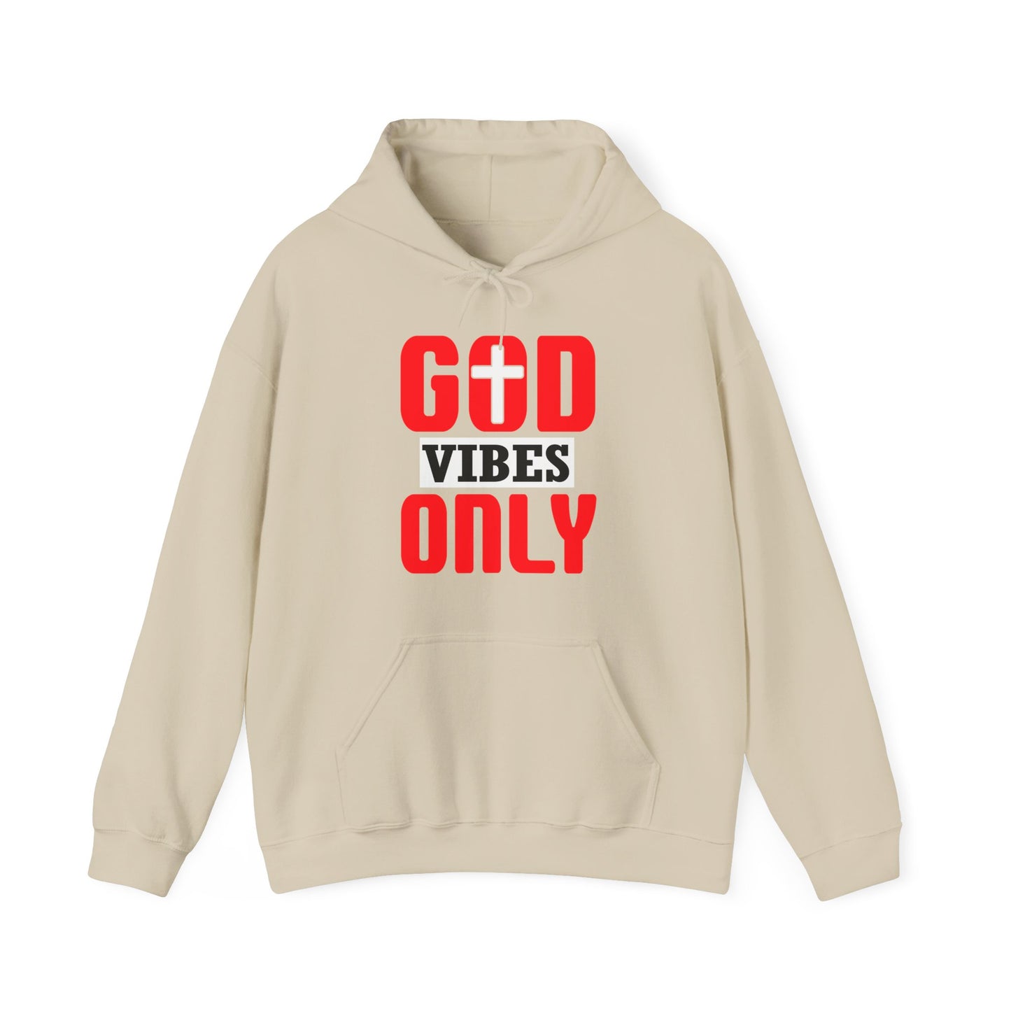 God Vibes Only Unisex Christian Hooded Pullover Sweatshirt