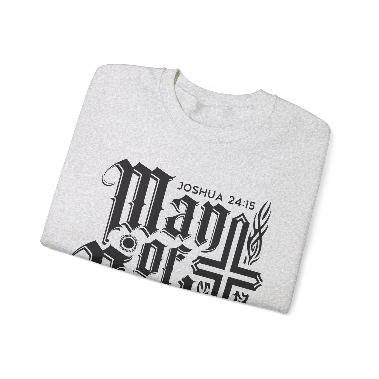 Man Of God Rise Up and Lead Men's Heavy Blend™ Crewneck Christian Sweatshirt