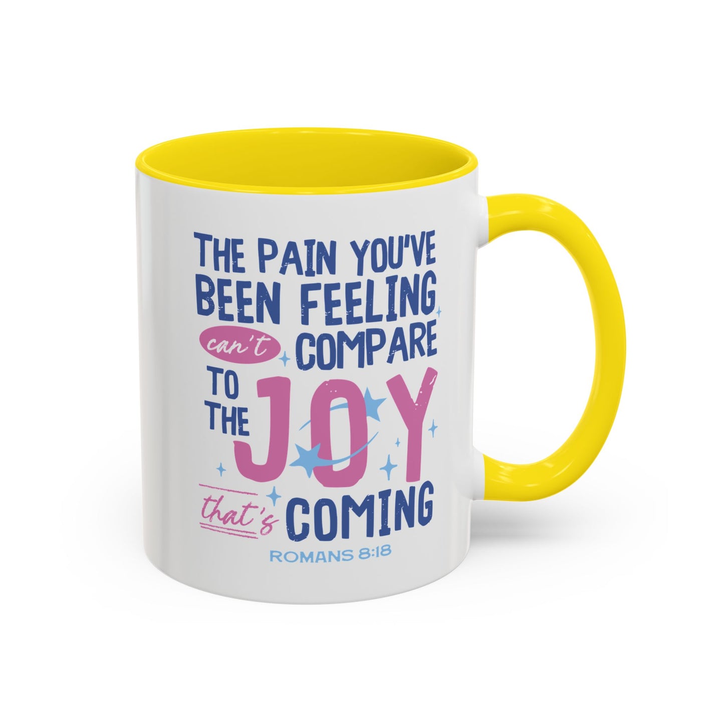 Inspirational Coffee Mug - Joyful Encouragement with Romans 8:18