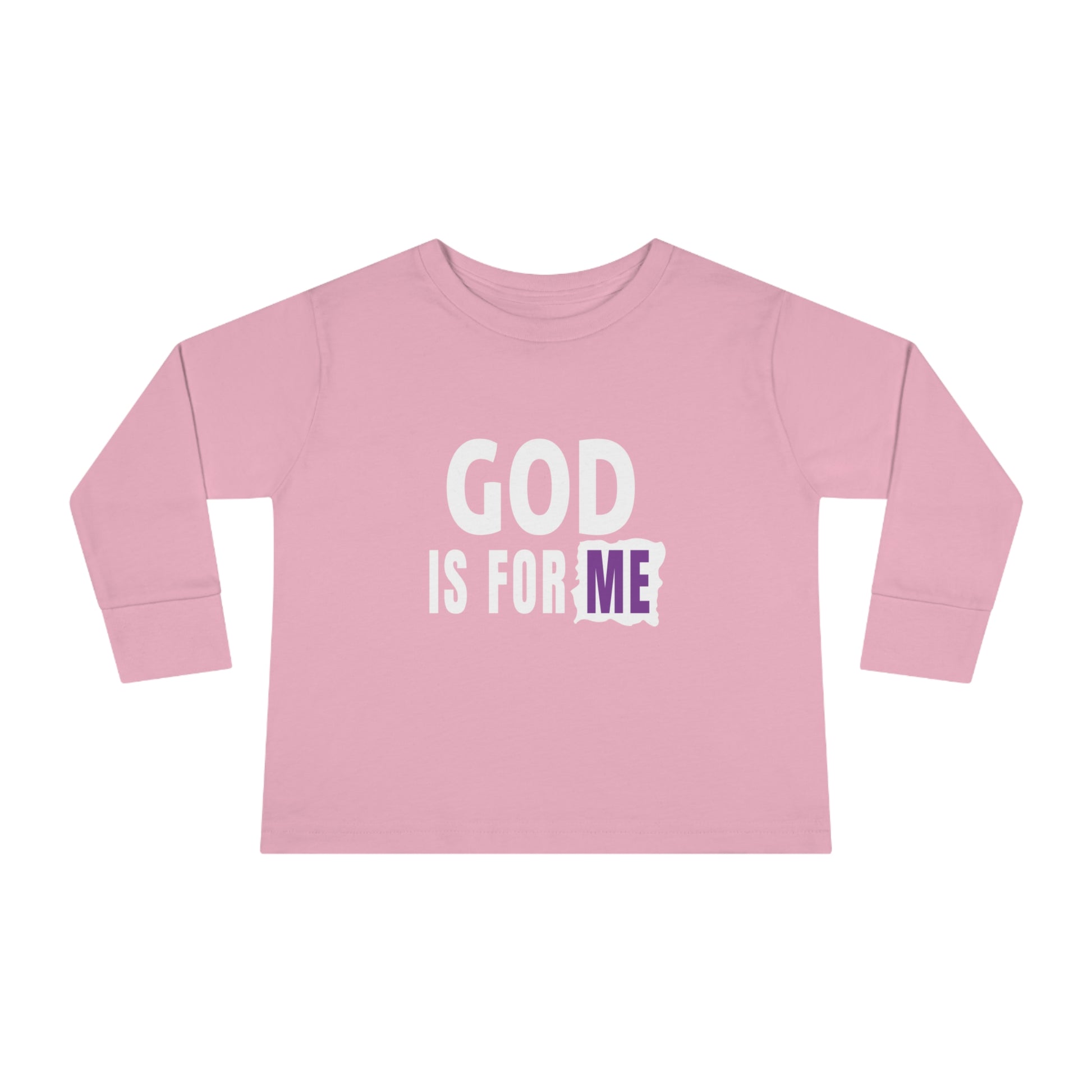 God Is For Me Toddler Christian Sweatshirt Printify