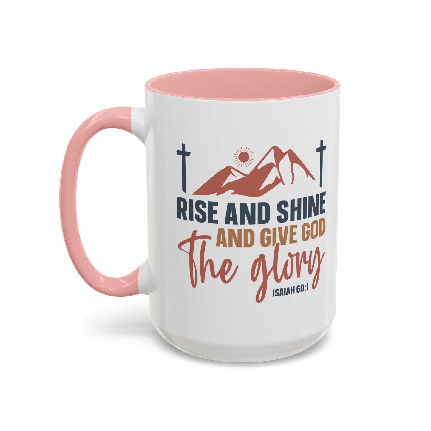 Christian Ceramic Mug - Give Him The Glory Accent Coffee Mug (11, 15oz)