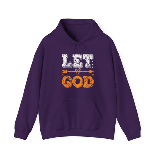 Let God Just Give It To God Unisex Christian Hooded Pullover Sweatshirt