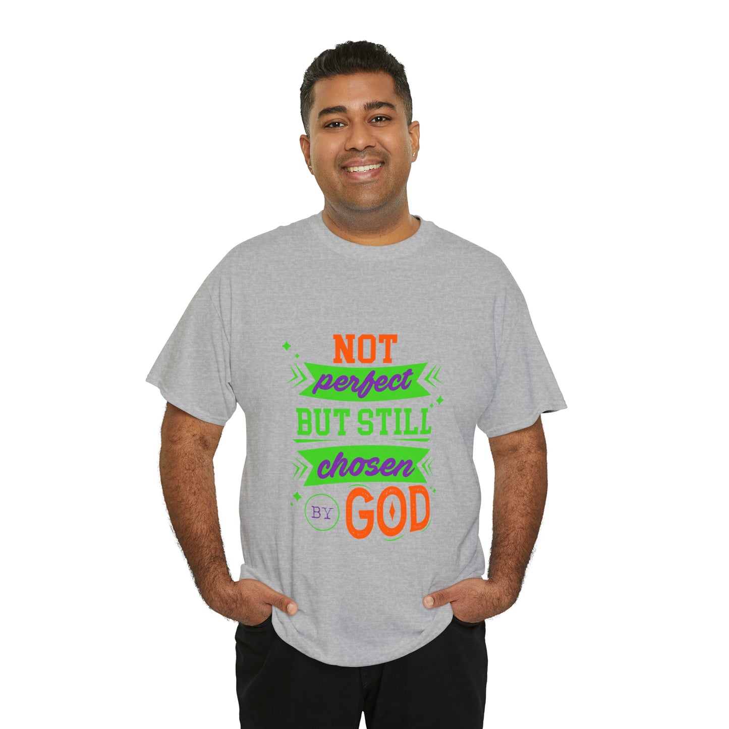 Not Perfect But Still Chosen By God Unisex Heavy Cotton Tee