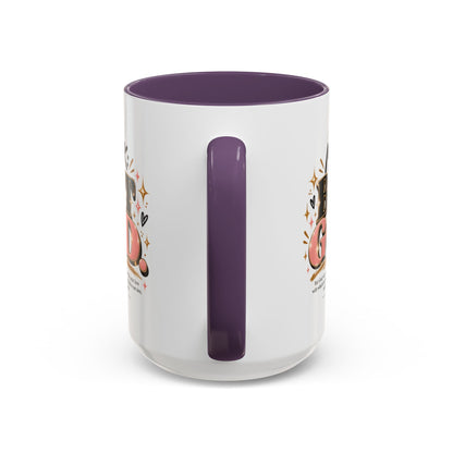 Accent Coffee Mug - “IYKYK But God” Inspirational Christian Coffee Mug (11/15oz)