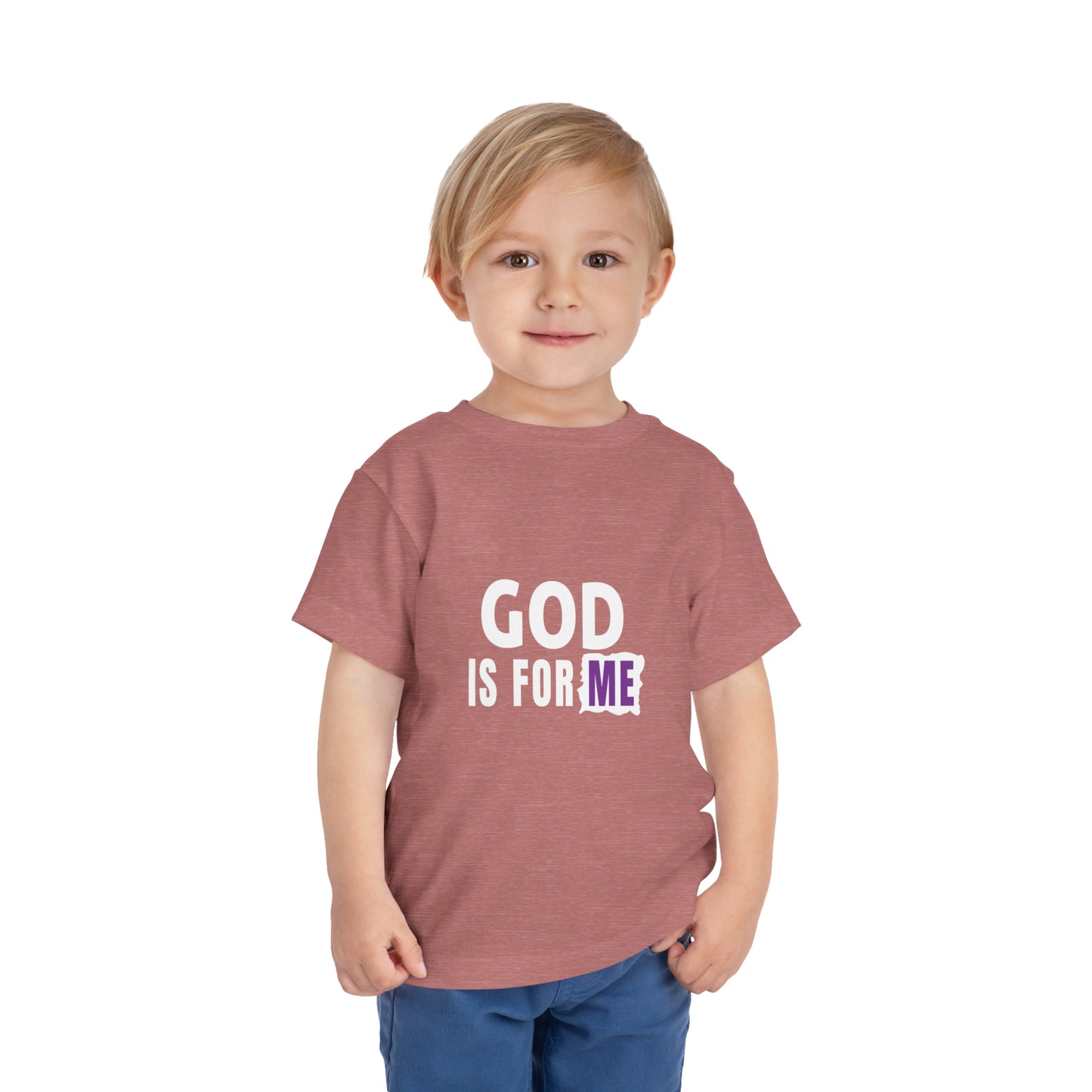 God Is For Me Christian Toddler T-Shirt Printify