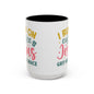 Inspirational Coffee Accent Mug - "I Run on Coffee & " - Perfect Gift for Faith & Coffee Lovers