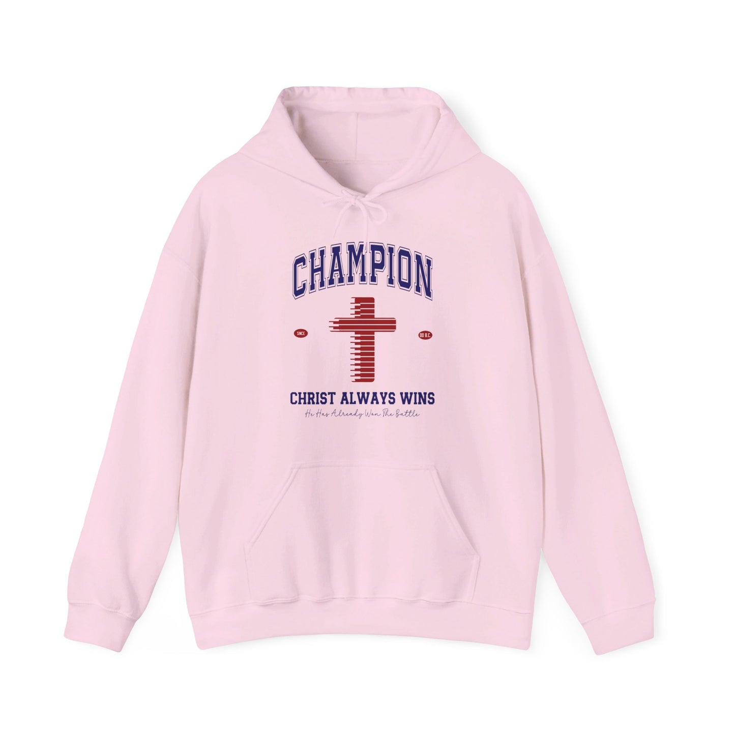 Champion Christ Always Wins Unisex Christian Pullover Hooded Sweatshirt