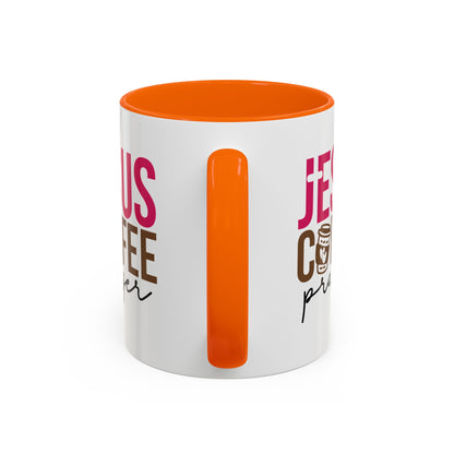 Faith-Inspired Coffee Prayer Accent Mug - Faith Inspired Gift for Coffee Lovers, Religious Drinkware, Inspirational Kitchen Decor