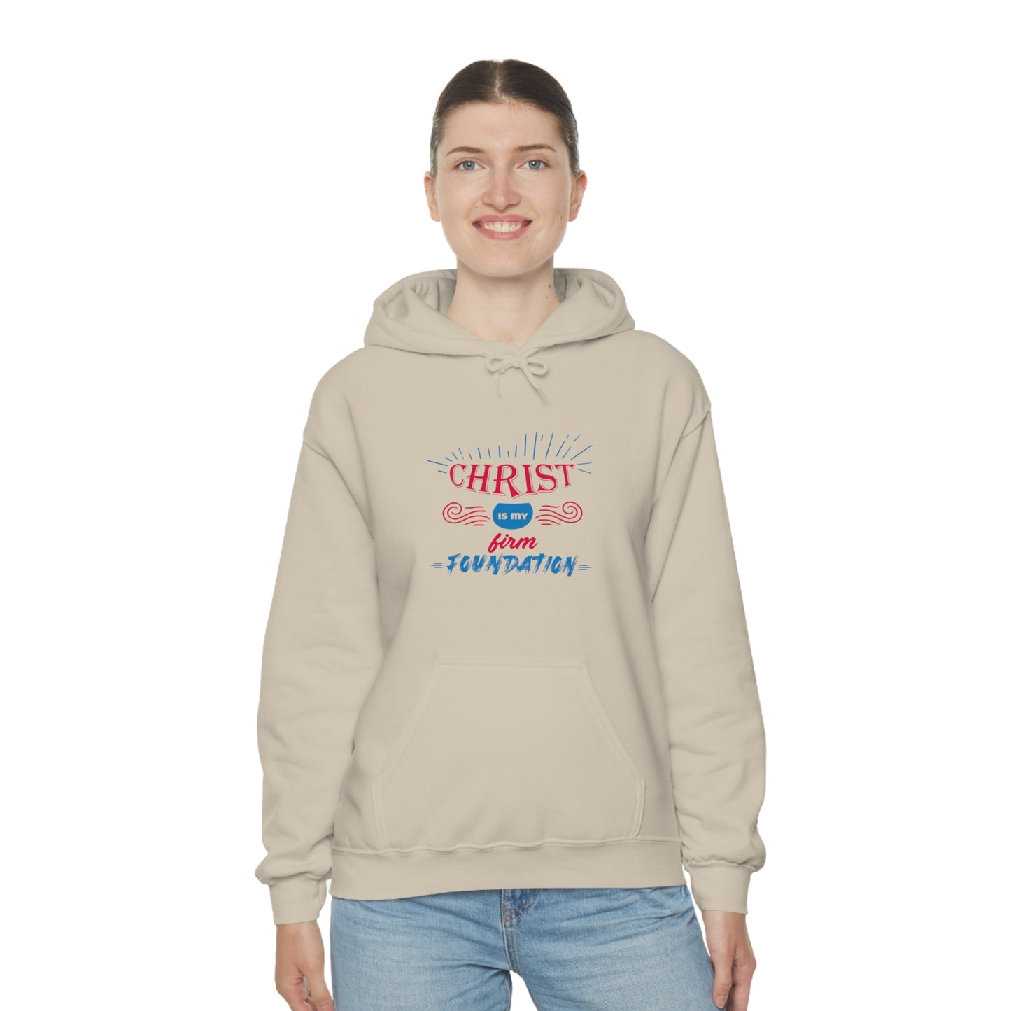 Christ Is My Firm Foundation Unisex Hooded Sweatshirt