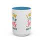 Inspirational Coffee Accent Mug - "I Run on Coffee & " - Perfect Gift for Faith & Coffee Lovers
