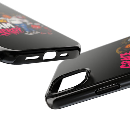 Tough Phone Case — "Grace Be Blocking Spam Energy" Black Protective Phone Cover