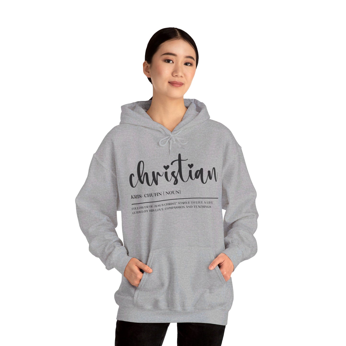 I Am A Christian Follower Of Christ  Unisex Christian Pullover Hooded Sweatshirt