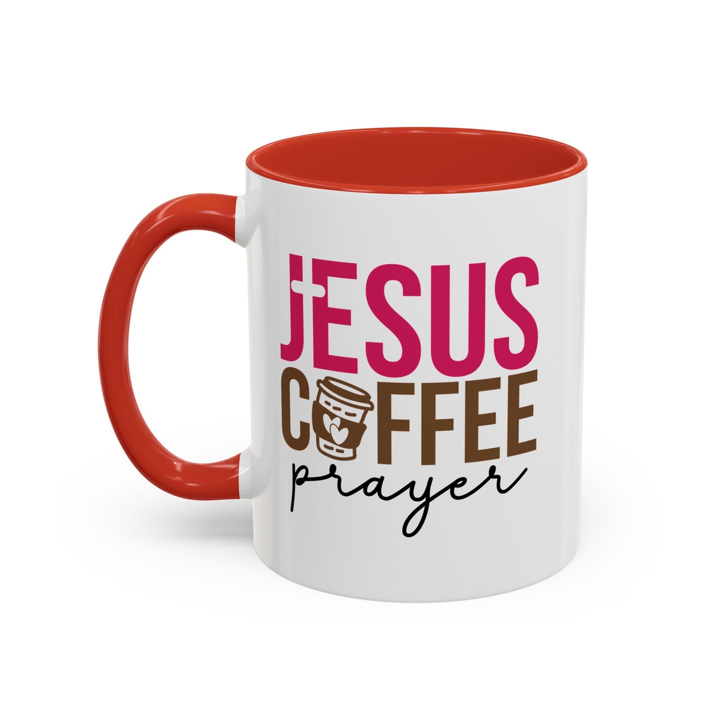 Faith-Inspired Coffee Prayer Accent Mug - Faith Inspired Gift for Coffee Lovers, Religious Drinkware, Inspirational Kitchen Decor