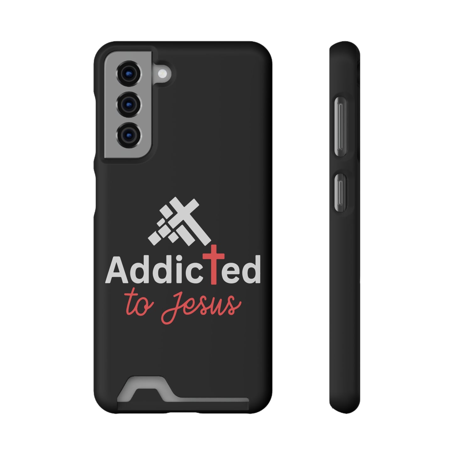 Addicted To Jesus Christian Phone Case With Card Holder Printify