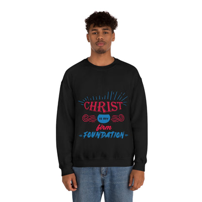 Christ Is My Firm Foundation Unisex Heavy Blend™ Crewneck Sweatshirt
