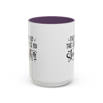 Inspirational Accent Coffee Mug - The Joy of the Lord is My Strength - Perfect for Faith Lovers