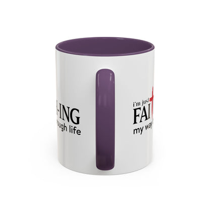 Faith-Inspired Coffee Accent Mug - Motivational Drinkware for Daily Inspiration