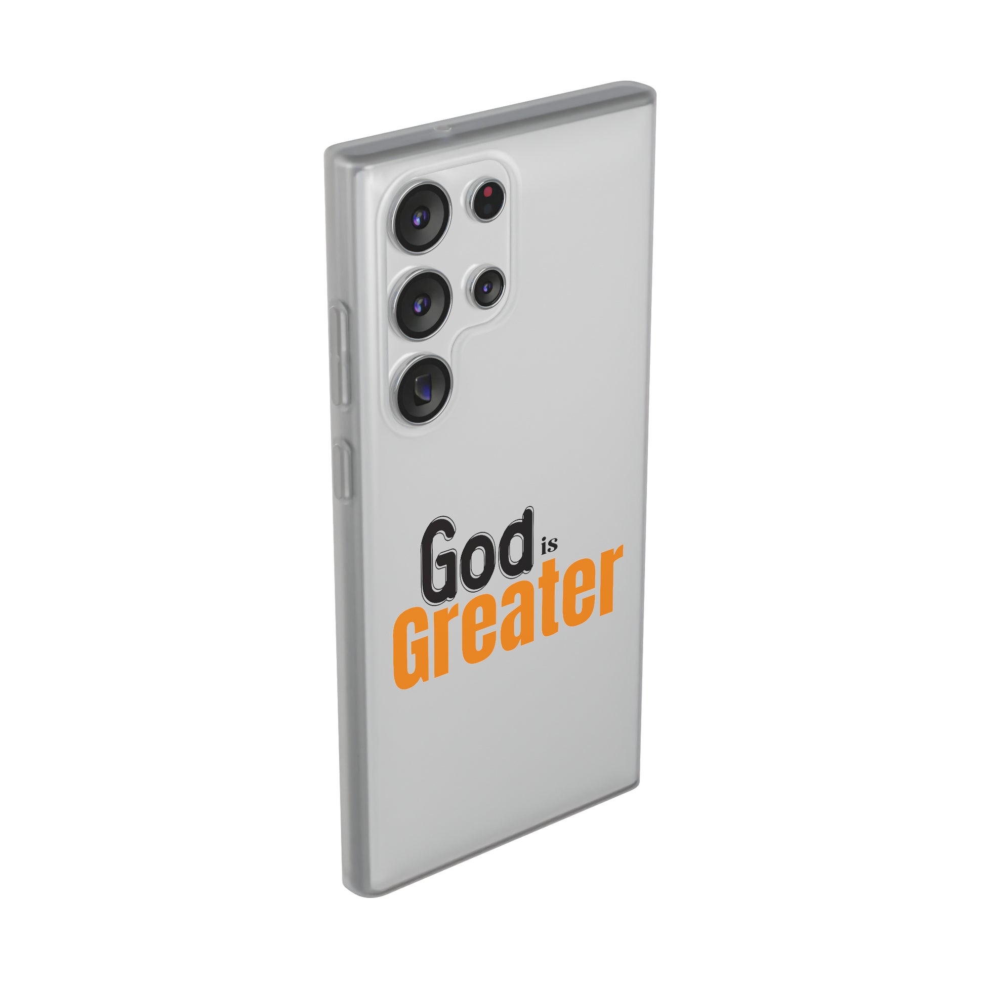 God Is Greater Christian Flexi Phone Case Printify