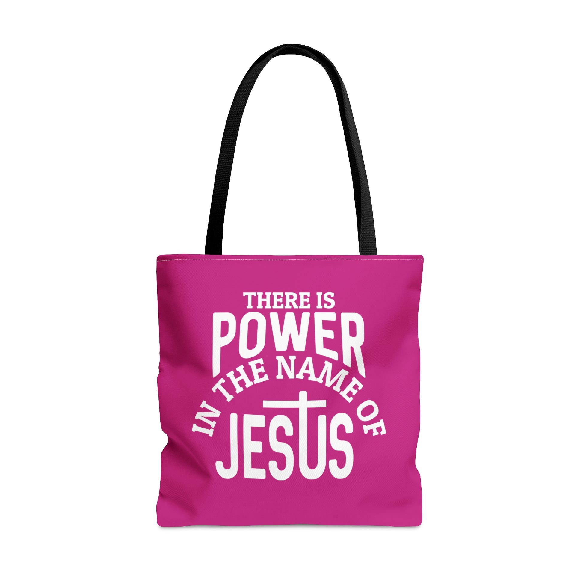 There Is Power In The Name Of Jesus Christian Tote Bag Printify