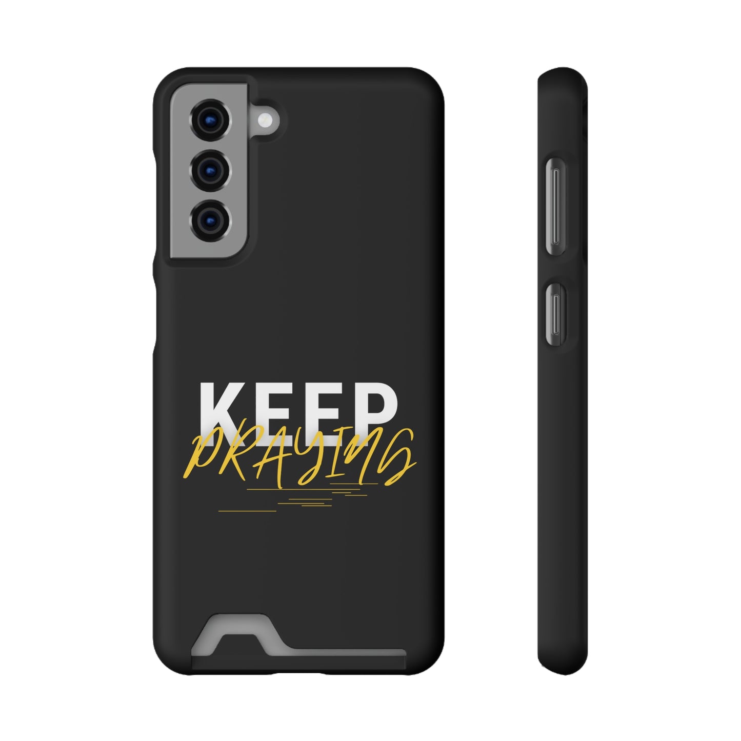 Keep Praying Christian Phone Case With Card Holder Printify