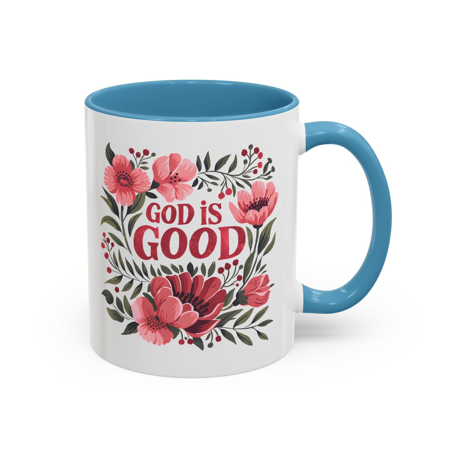 Christian Ceramic Mug- God Is Good Accent Coffee Mug (11, 15oz)