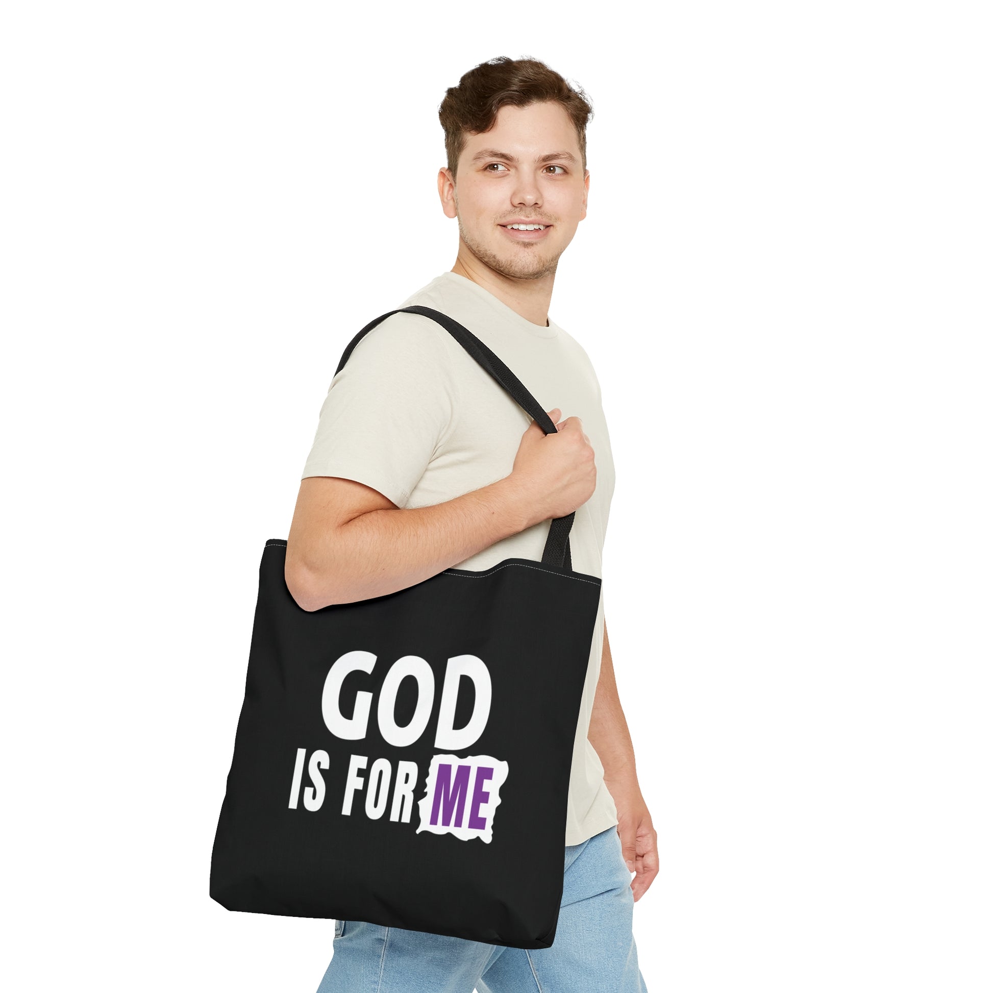 God Is For Me Christian Tote Bag Printify