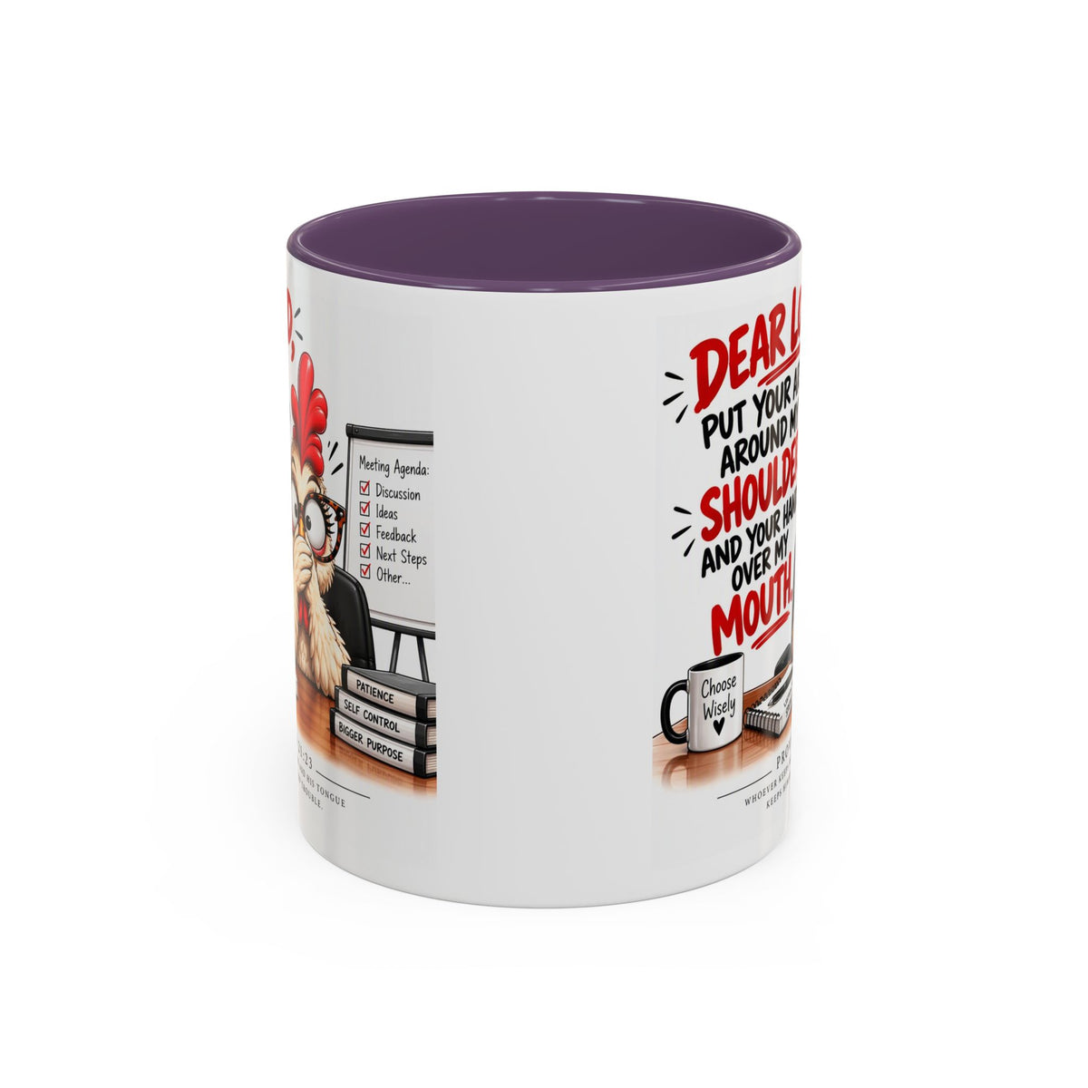 Christian Coffee Mug — "Dear Lord, Put Your Arm Around My Shoulder" Inspirational Ceramic Mug