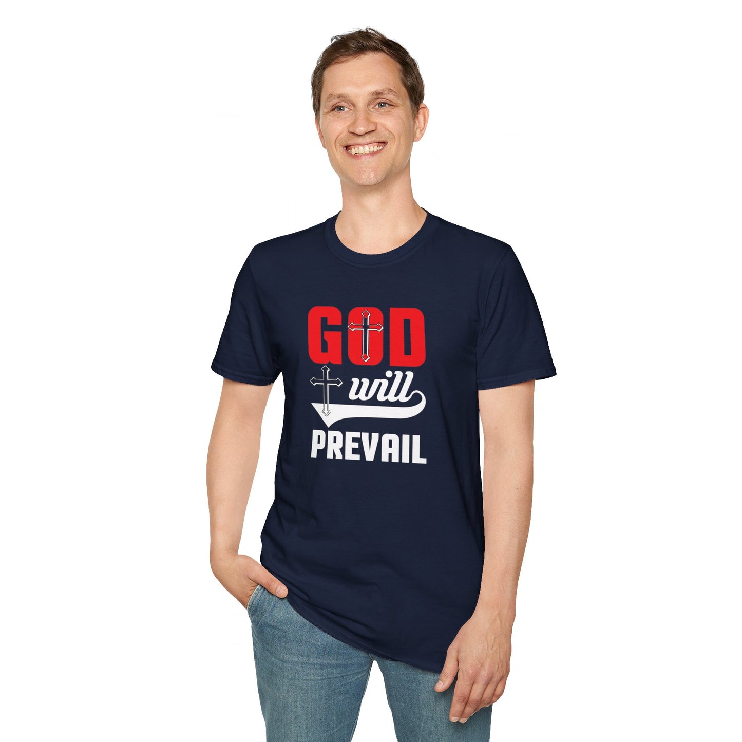 God Will Prevail Christian Unisex T-shirt