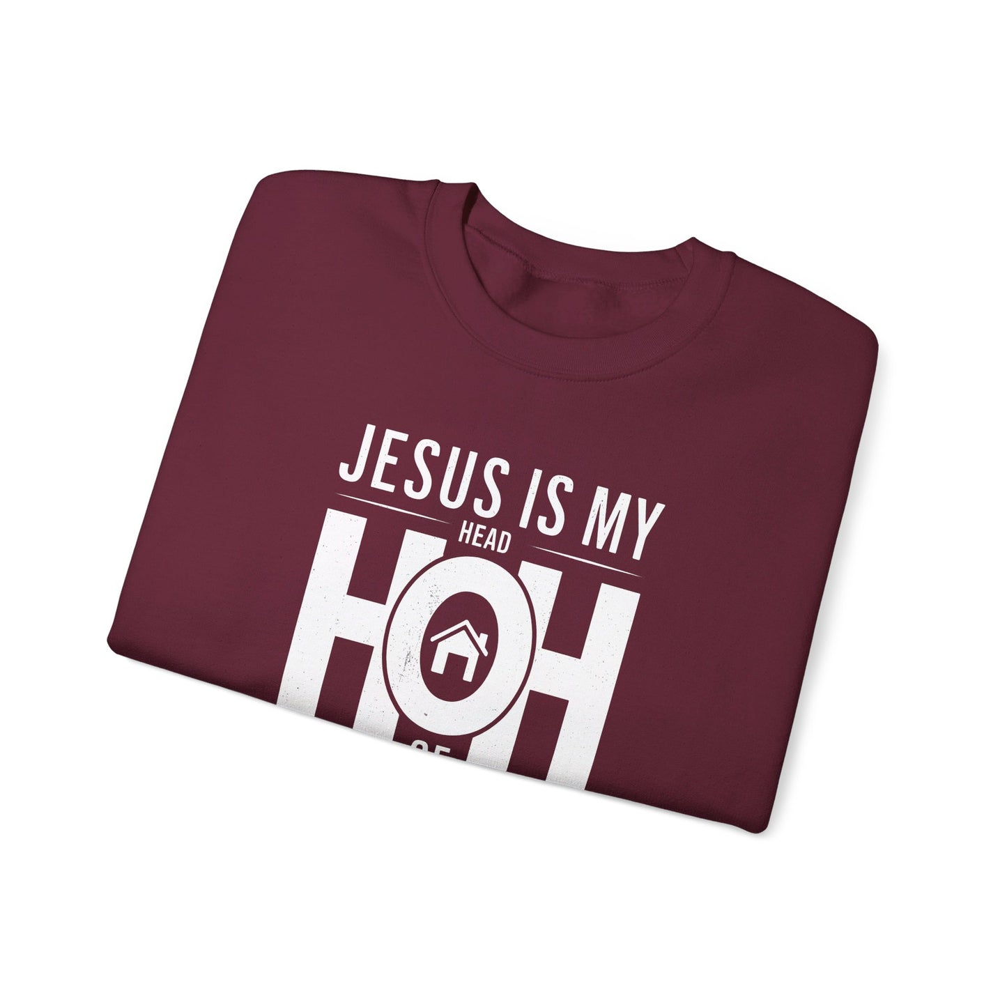 Jesus Is My Head Of Household HOH  Unisex Heavy Blend™ Crewneck Christian Sweatshirt