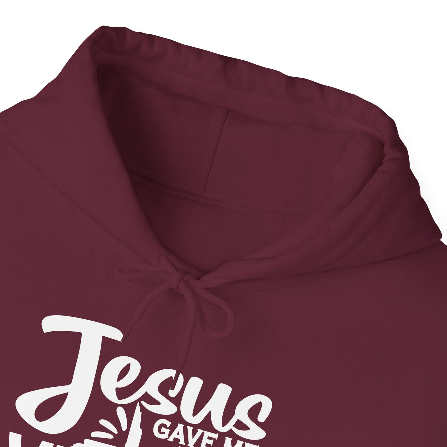 Jesus Gave Me The Victory Unisex Christian Hooded Pullover Sweatshirt