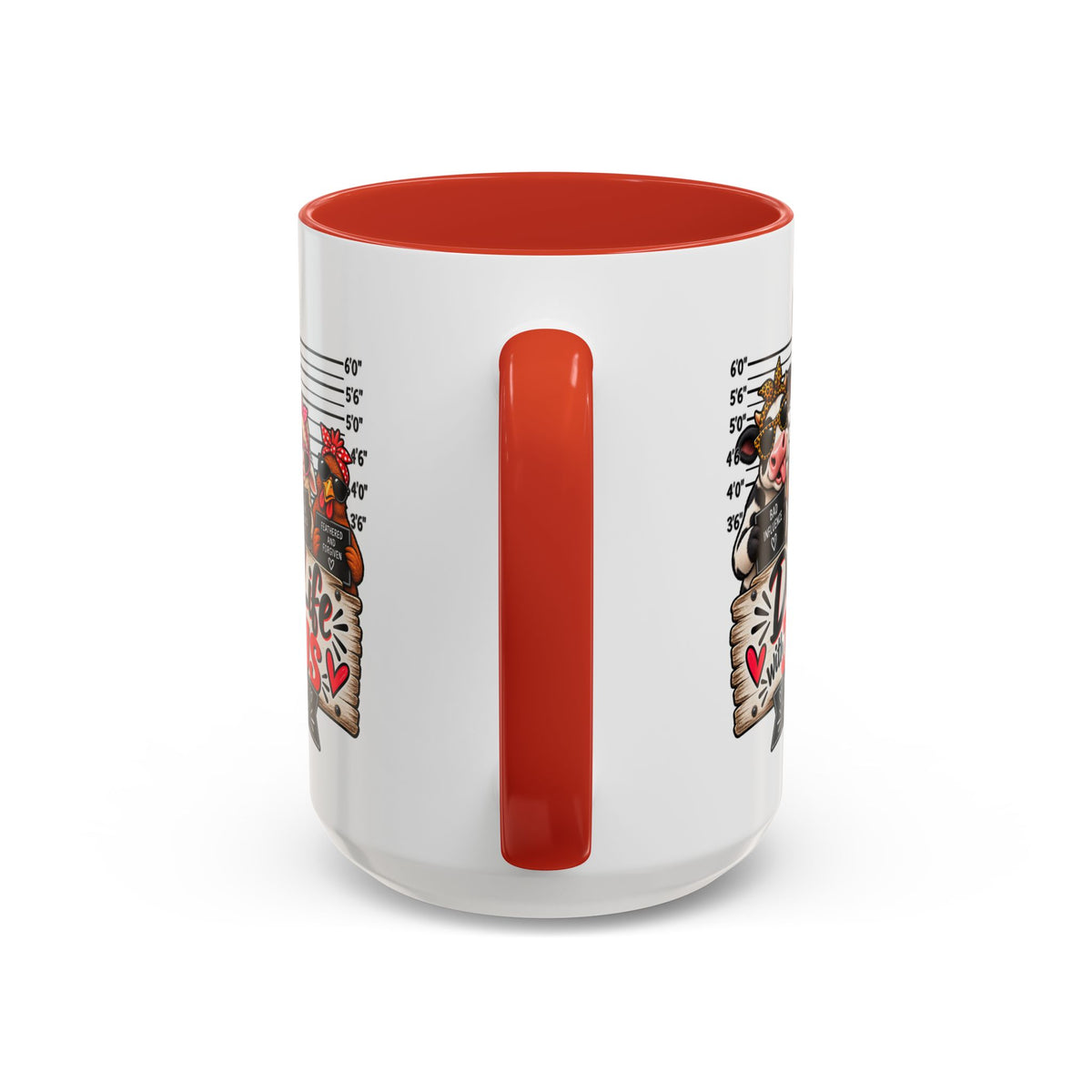 Doin’ Life with Jesus Funny Christian Farm Animal Mugshot Coffee Mug | Philippians 1:6