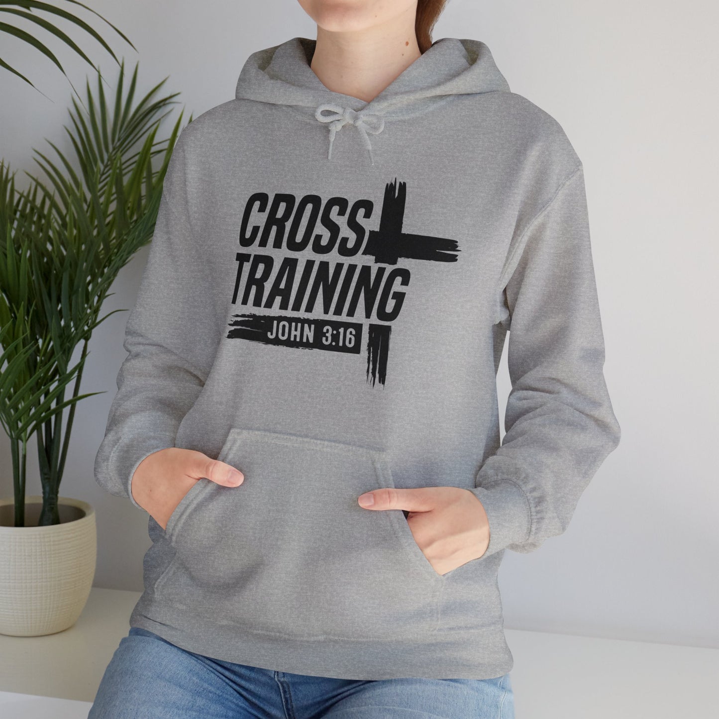 Cross Training Unisex Christian Hooded Pullover Sweatshirt