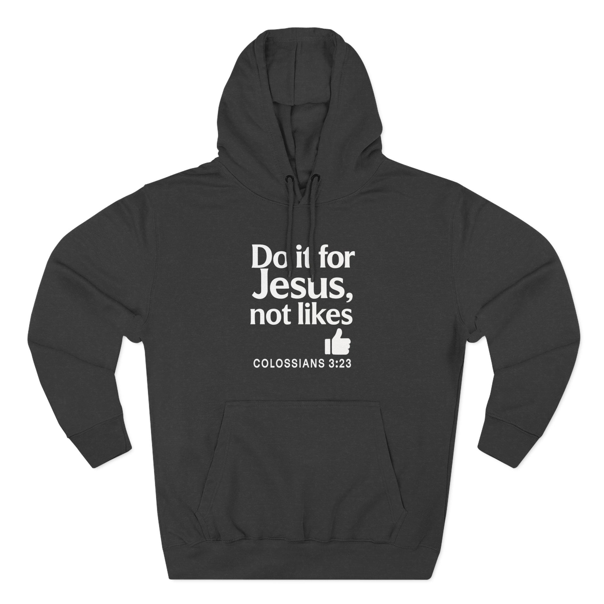 Christian Unisex Fleece Hooded Sweatshirt, Inspirational Hoodie, Do It for Him Pullover, Religious Gift, Cozy Faith Apparel - ClaimedbyGodDesigns
