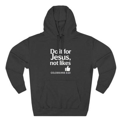 Christian Unisex Fleece Hooded Sweatshirt, Inspirational Hoodie, Do It for Him Pullover, Religious Gift, Cozy Faith Apparel - ClaimedbyGodDesigns