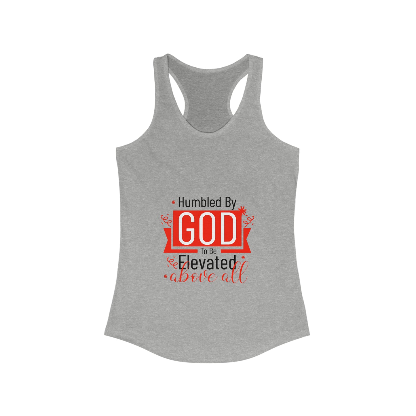 Humbled by God To Be Elevated Above All slim fit tank-top