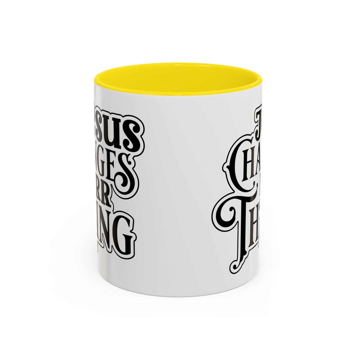 Inspirational Coffee Accent Mug - "He Changes Err Thang" - Perfect for Devotion and Gifts